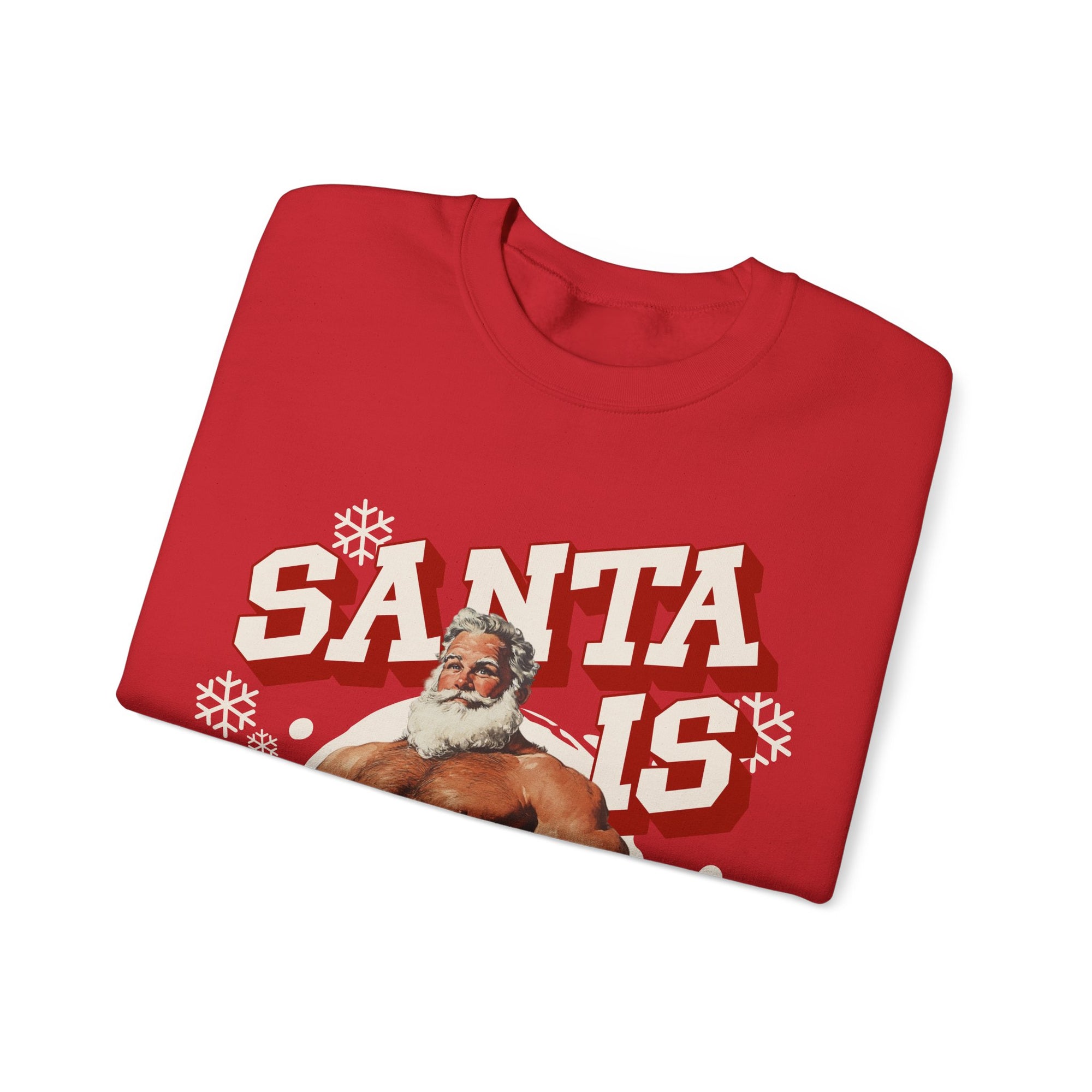Santa Is Cumming Gildan Pullover
