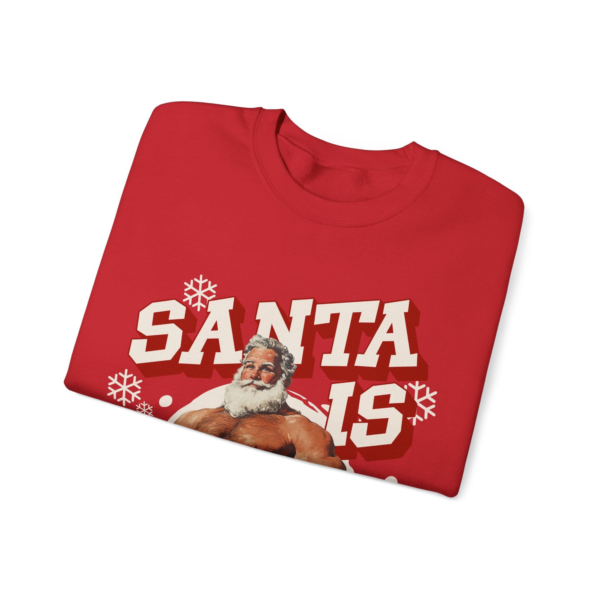 Santa Is Cumming Gildan Pullover