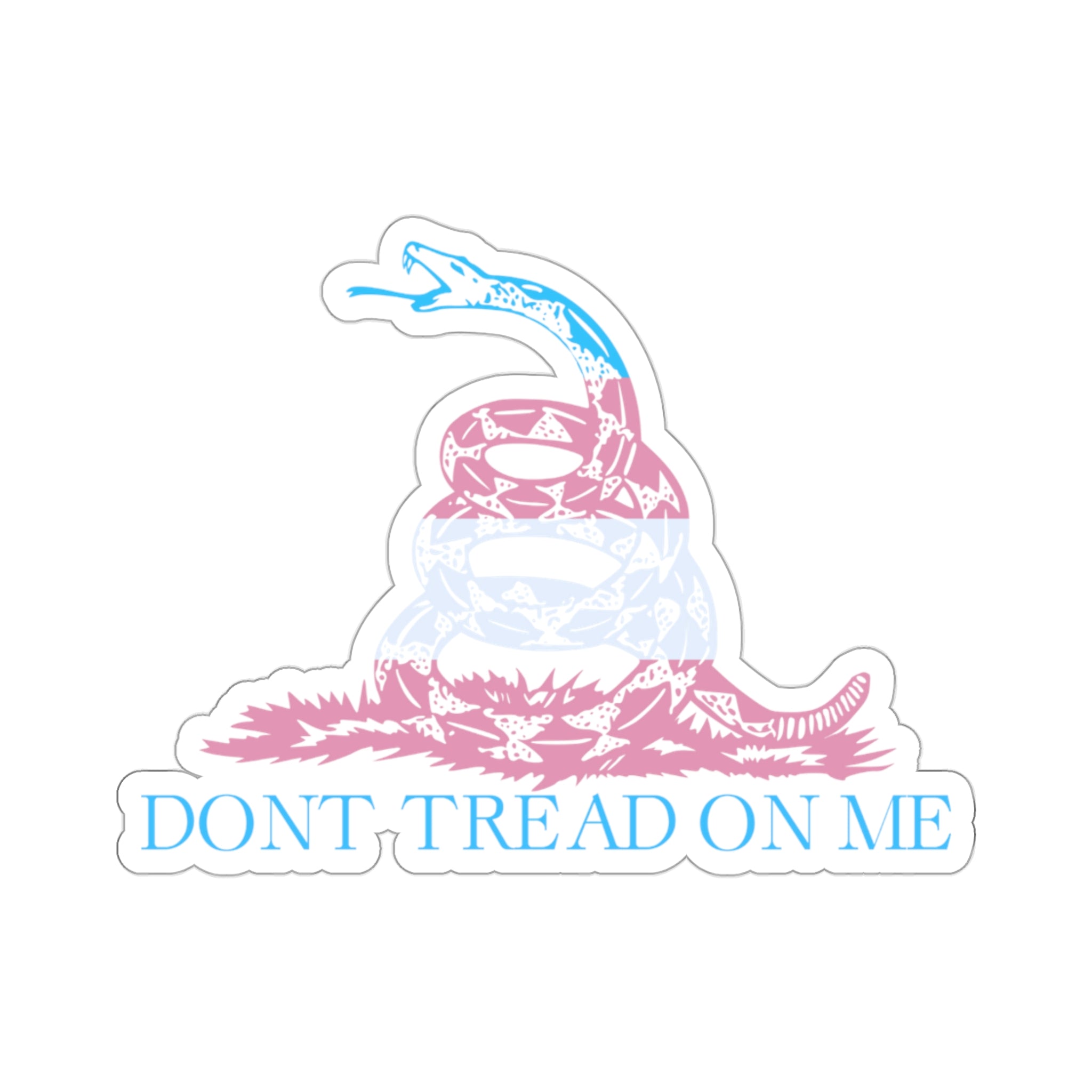 Dont Treat On Me Trans Edition Kiss-Cut Stickers - Kiss-Cut Stickers - Twisted Jezebel