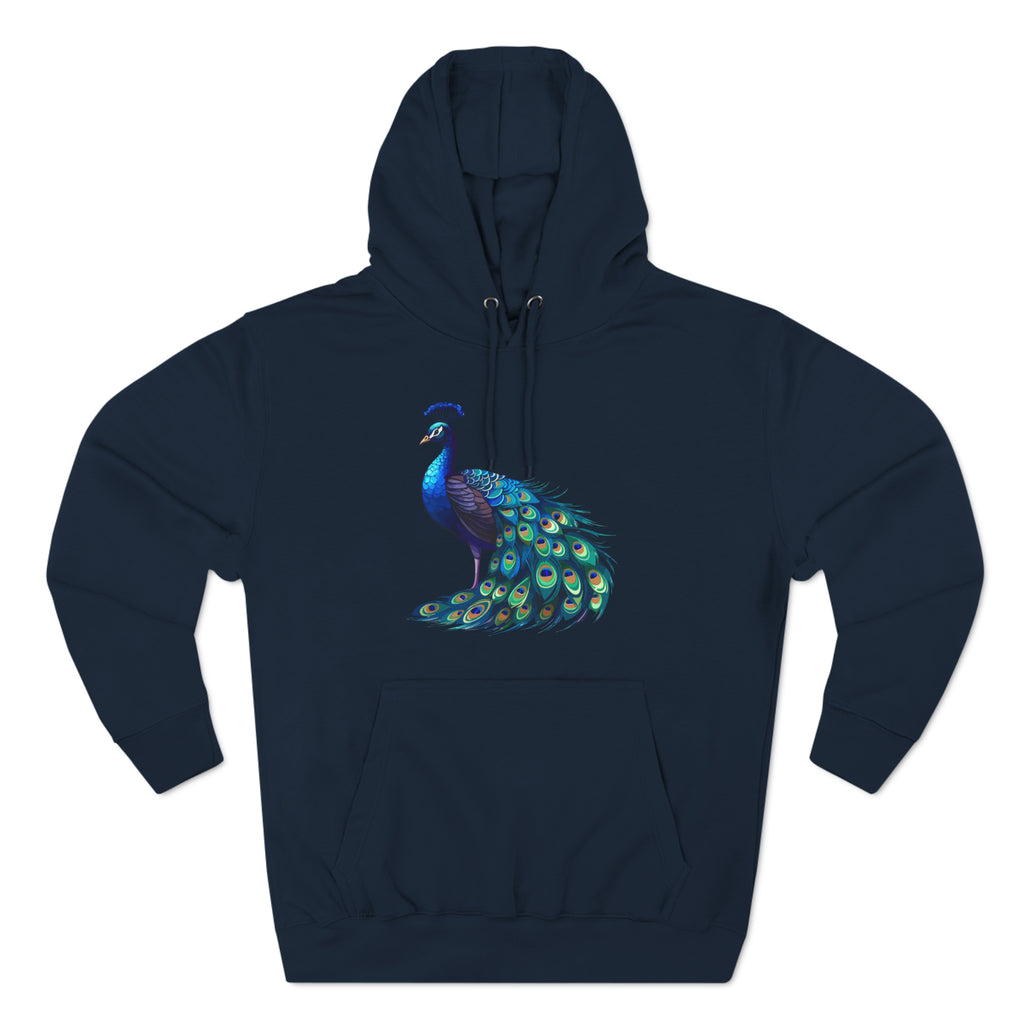 Proud as a Peacock Three-Panel Fleece Hoodie - Hoodie - Twisted Jezebel
