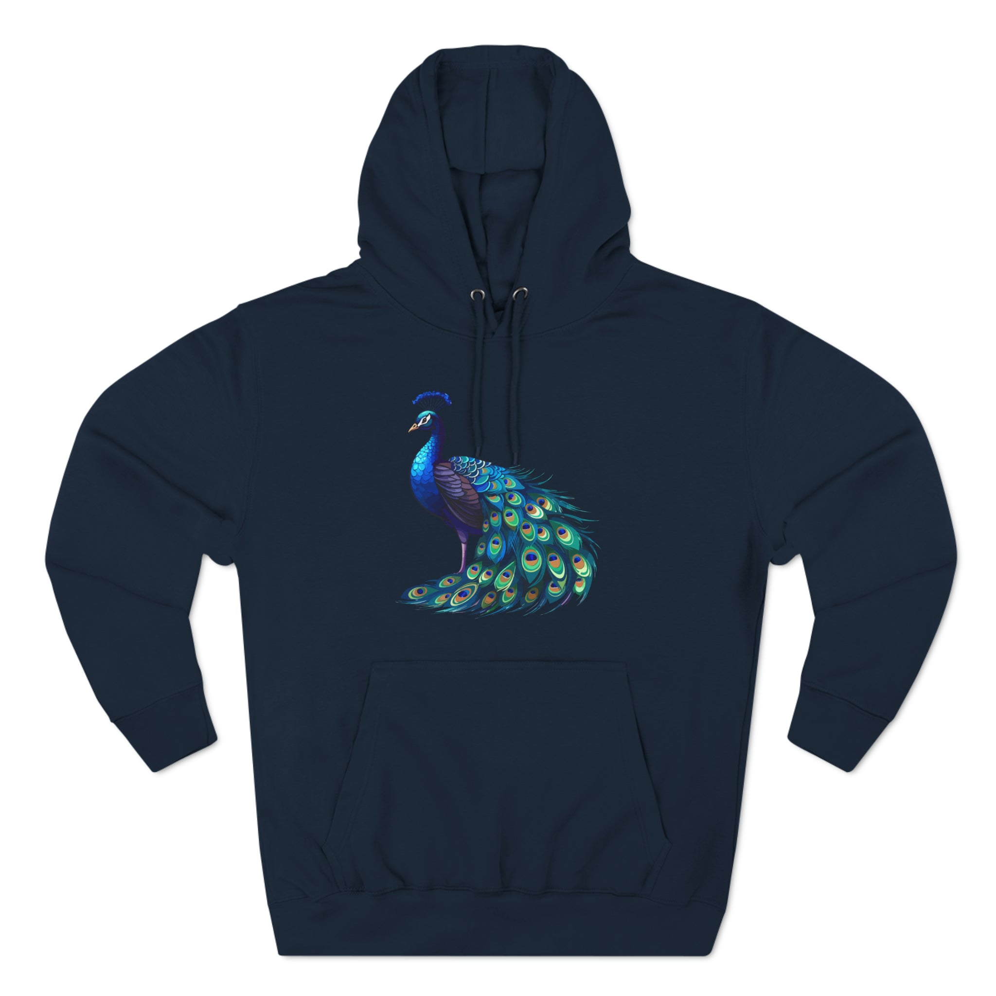 Proud as a Peacock Three-Panel Fleece Hoodie - Hoodie - Twisted Jezebel