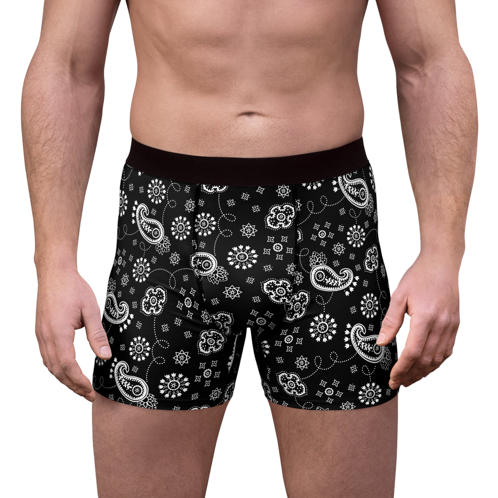 Men's Boxer Briefs Hanky Code: Black
