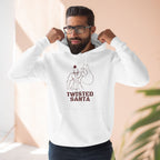 Twisted Santa Three-Panel Fleece Hoodie
