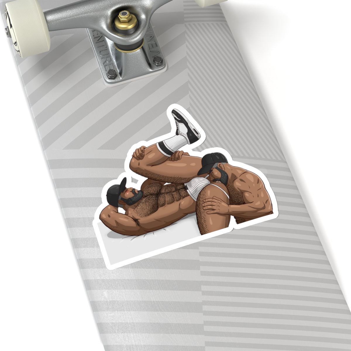 Men Rimming Kiss-Cut Stickers: Black Edition