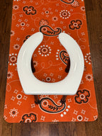 Hanky Code: Orange Fluid Proof Rimming Mat