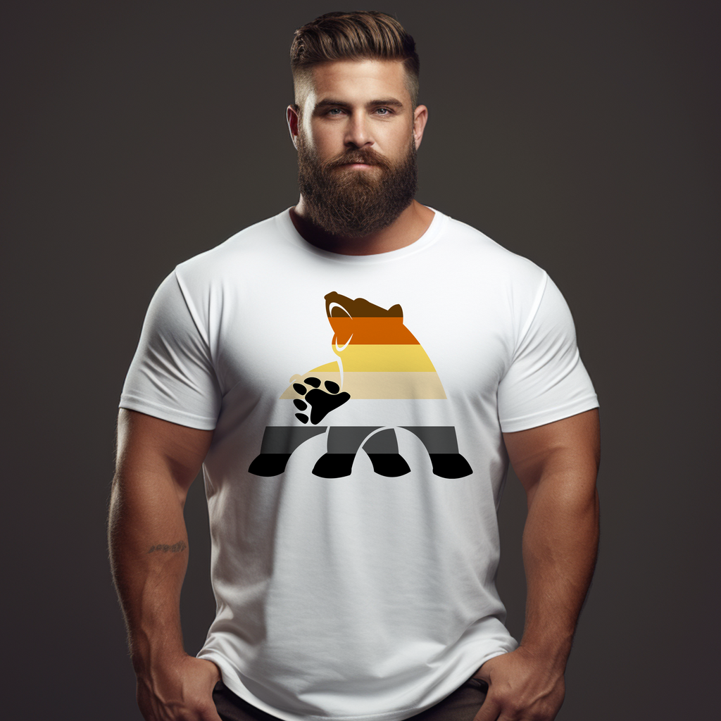 Bear Brotherhood Flag Silhouette Tee - Tee - Twisted Jezebel