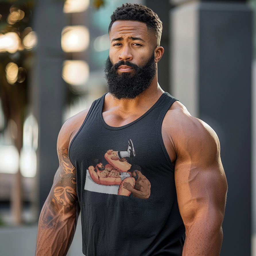 Men Rimming Tank: Biracial II Edition