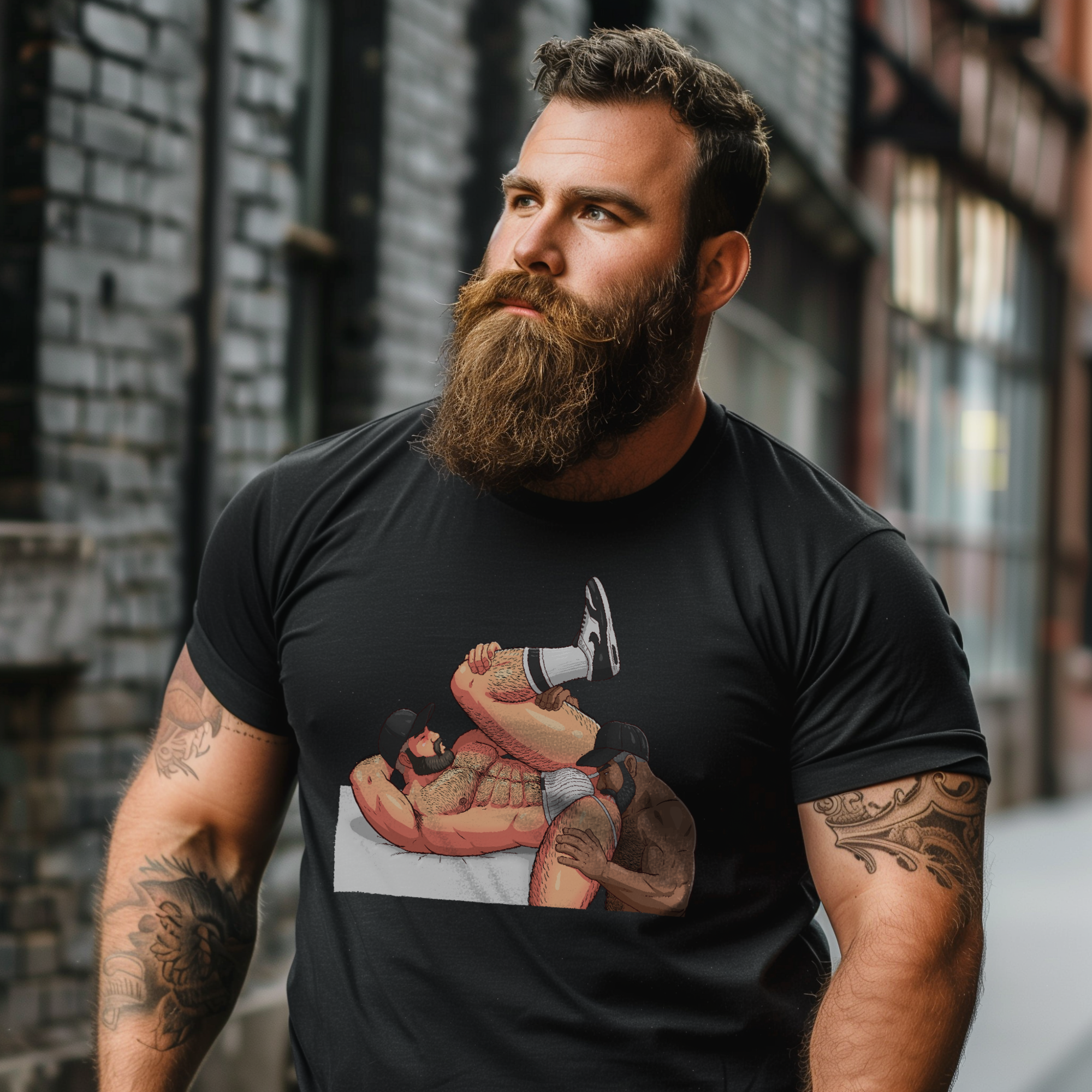 Men Rimming Tee: Biracial II Edition