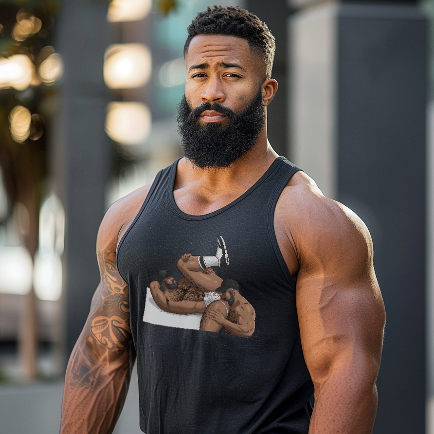Men Rimming Tank: Black is Beautiful Edition