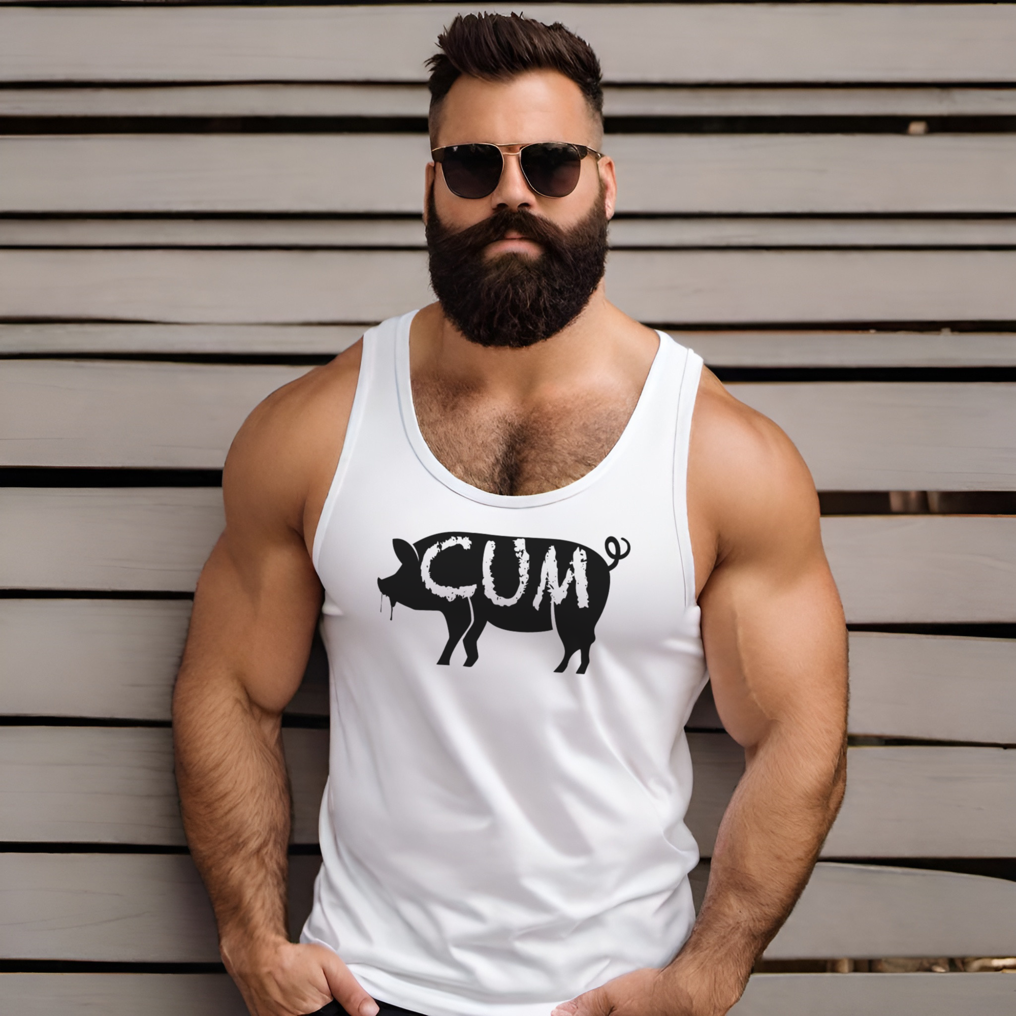 Cum Pig Tank - Tank - Twisted Jezebel