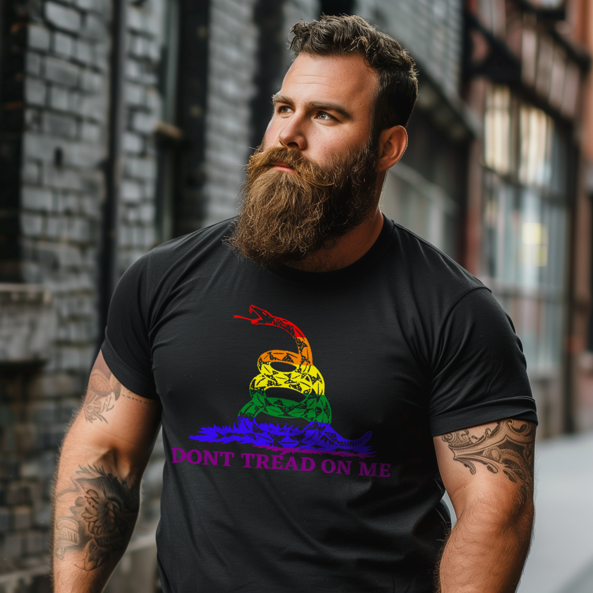Don't Tread on Me Pride Edition Tee