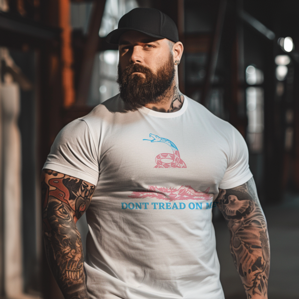 Don't Tread On Me Trans Pride Edition Tee