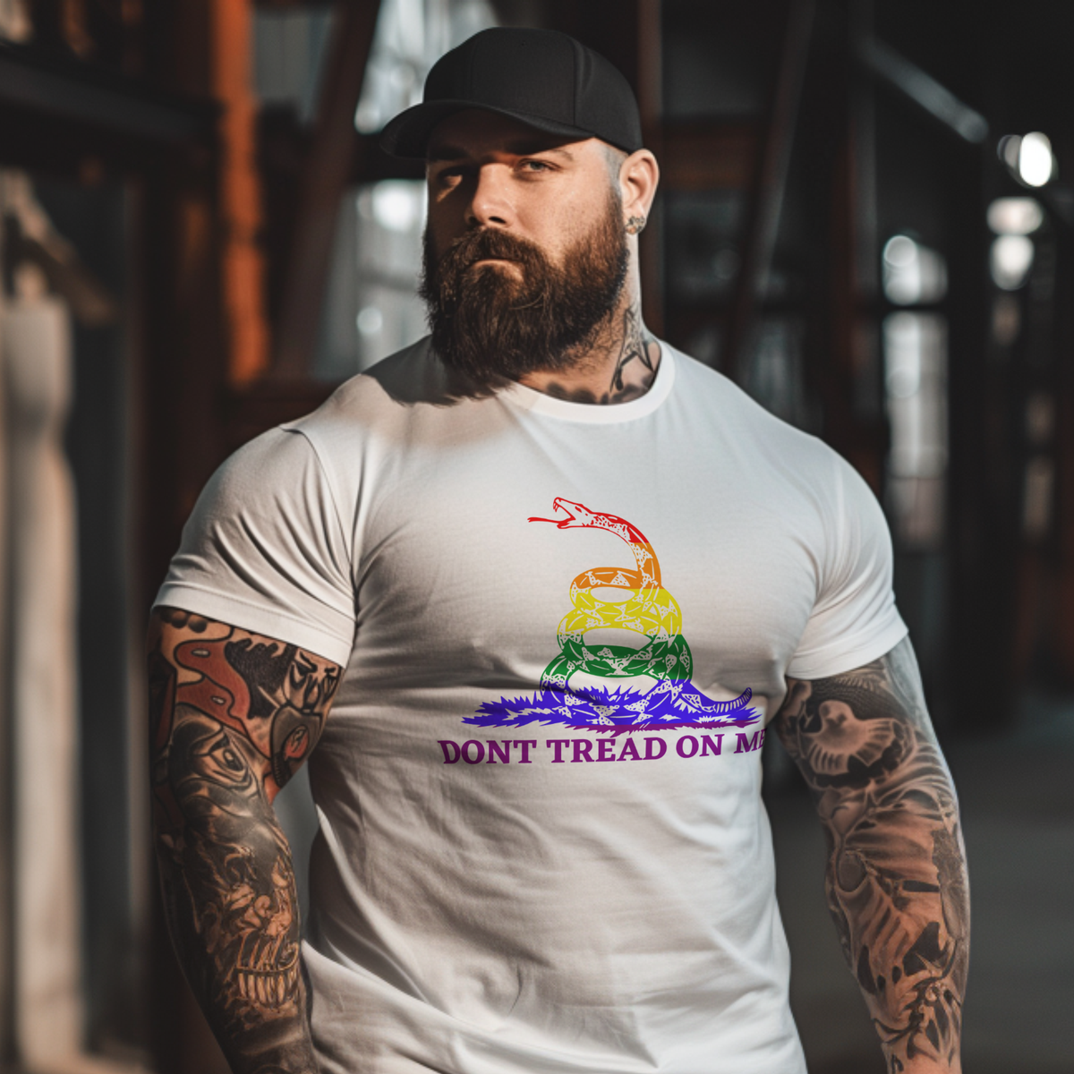 Don't Tread on Me Pride Edition Tee