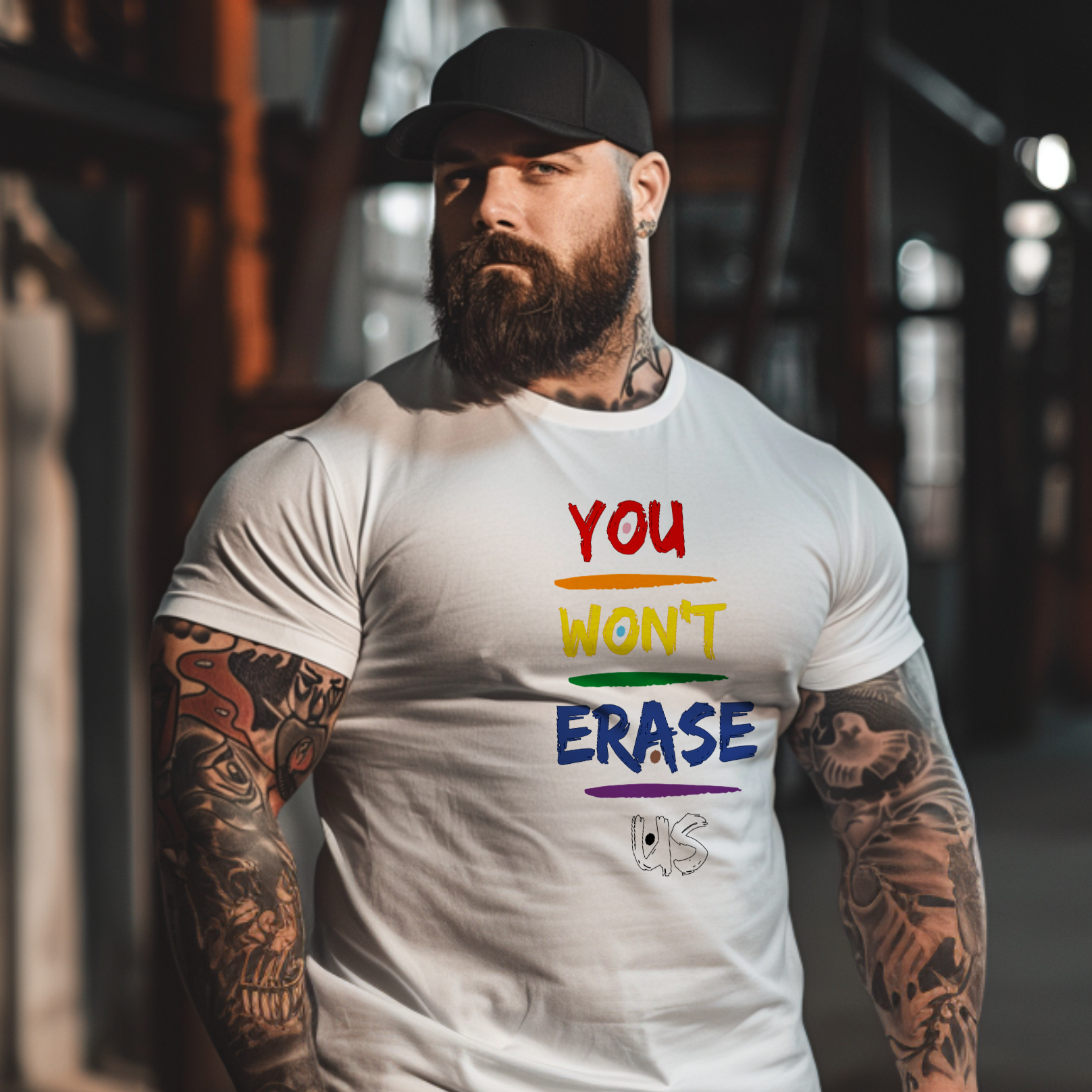 You Won’t Erase Us Pride Edition Tee