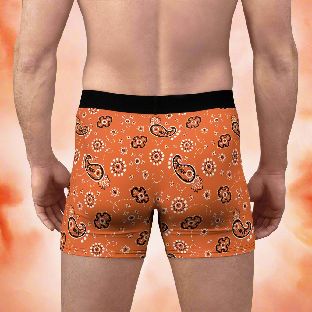 Men's Boxer Briefs Hanky Code: Orange