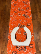 Hanky Code: Orange Fluid Proof Rimming Mat