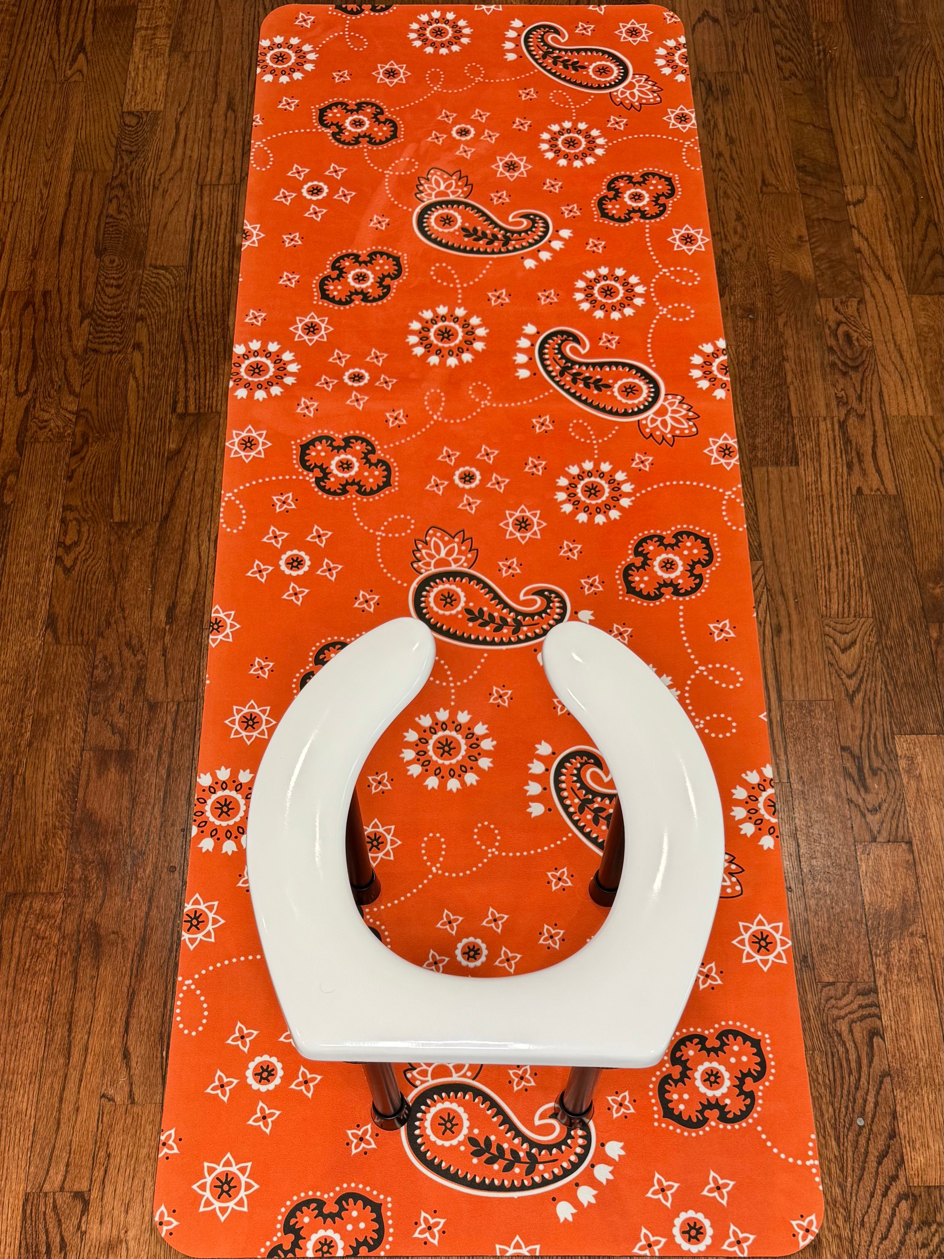 Hanky Code: Orange Fluid Proof Rimming Mat