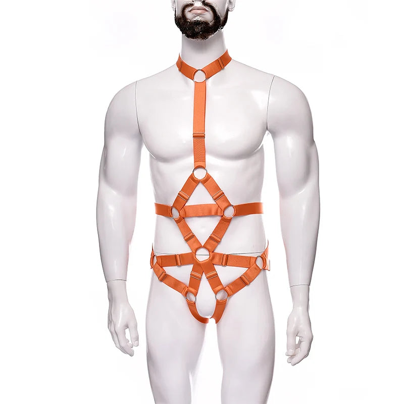 NUVO Men's Elastic Uni-Harness - Harness - Twisted Jezebel