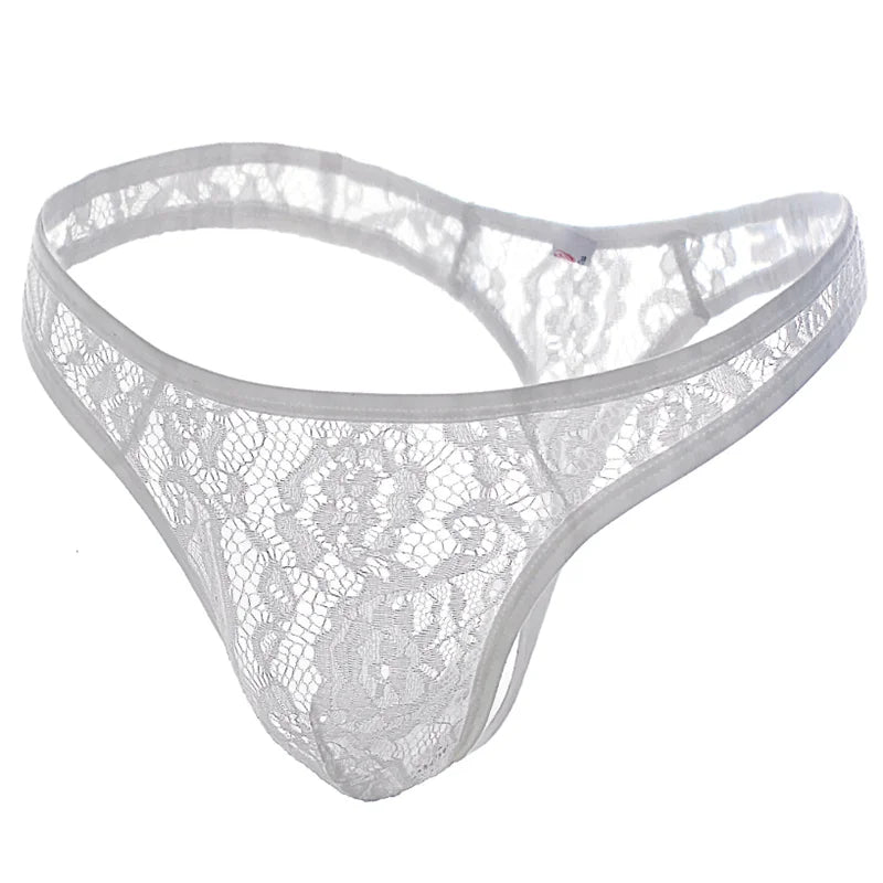 Lace Thong Pouch - Panties - Twisted Jezebel