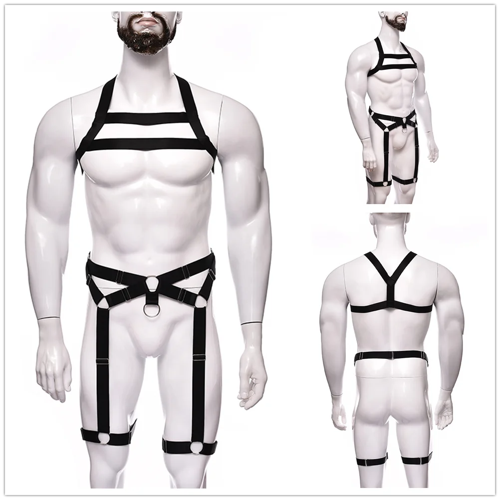 NUVO Men's Elastic Harness & Garter - Harness - Twisted Jezebel