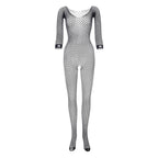 Explosions Open Crotch Catsuit (S-3XL)
