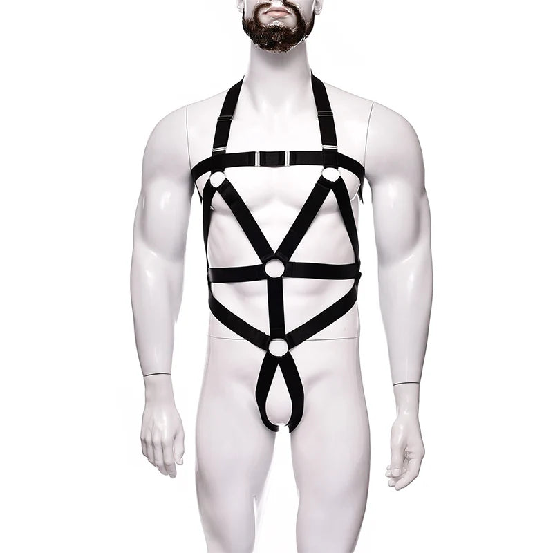 NUVO Men's Elastic Uni-Harness - Harness - Twisted Jezebel