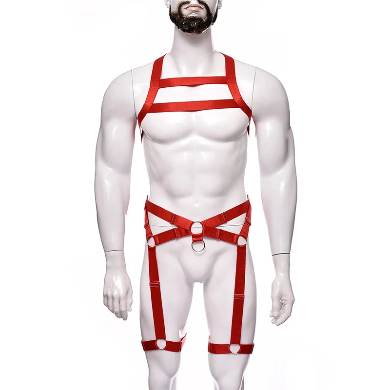 NUVO Men's Elastic Harness & Garter - Harness - Twisted Jezebel