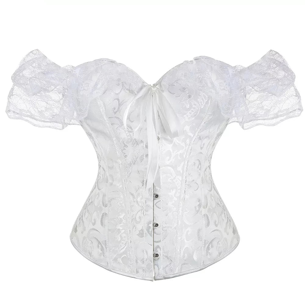 BoomGlam Sheer Sleeve Bustier II - Corset - Twisted Jezebel