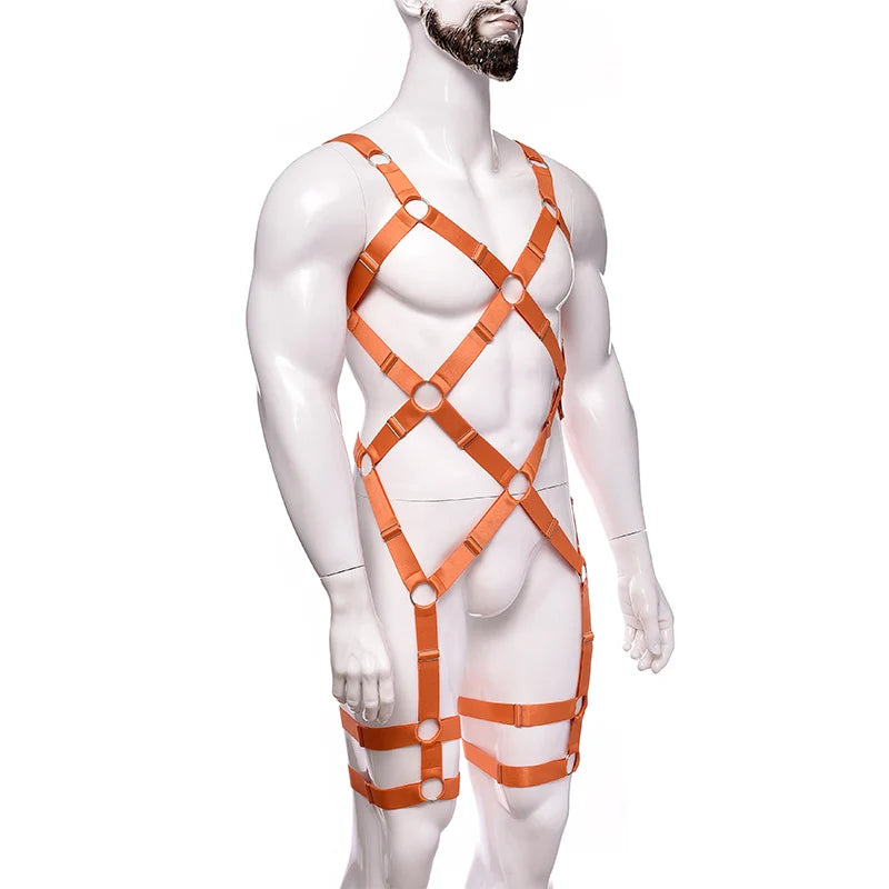 NUVO Men's Elastic Uni-Harness - Harness - Twisted Jezebel