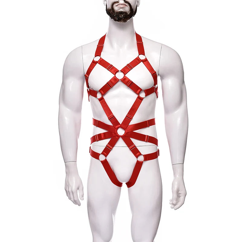 NUVO Men's Elastic Uni-Harness - Harness - Twisted Jezebel