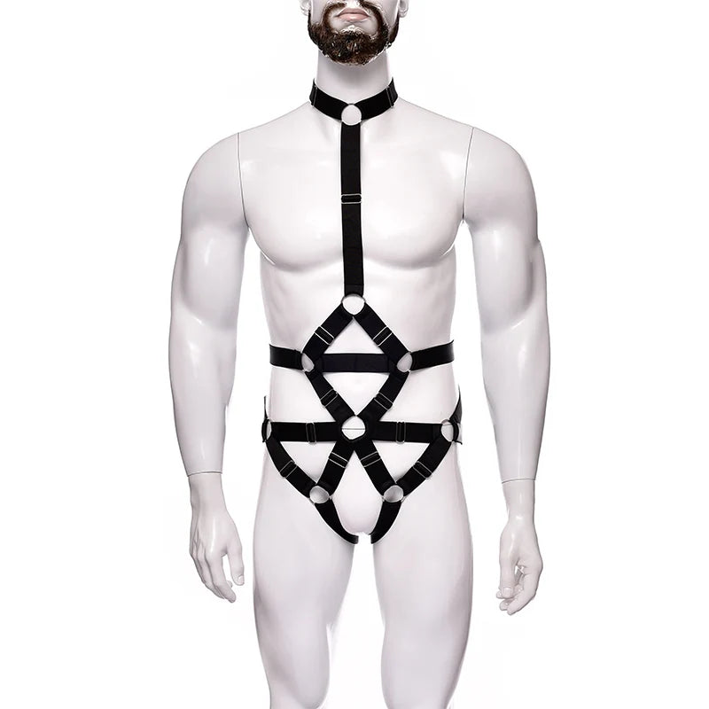 NUVO Men's Elastic Uni-Harness - Harness - Twisted Jezebel