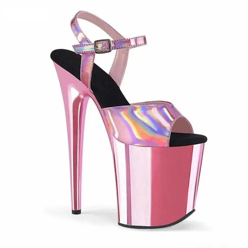 BBZs Iridescent Strapped Sissy Heals