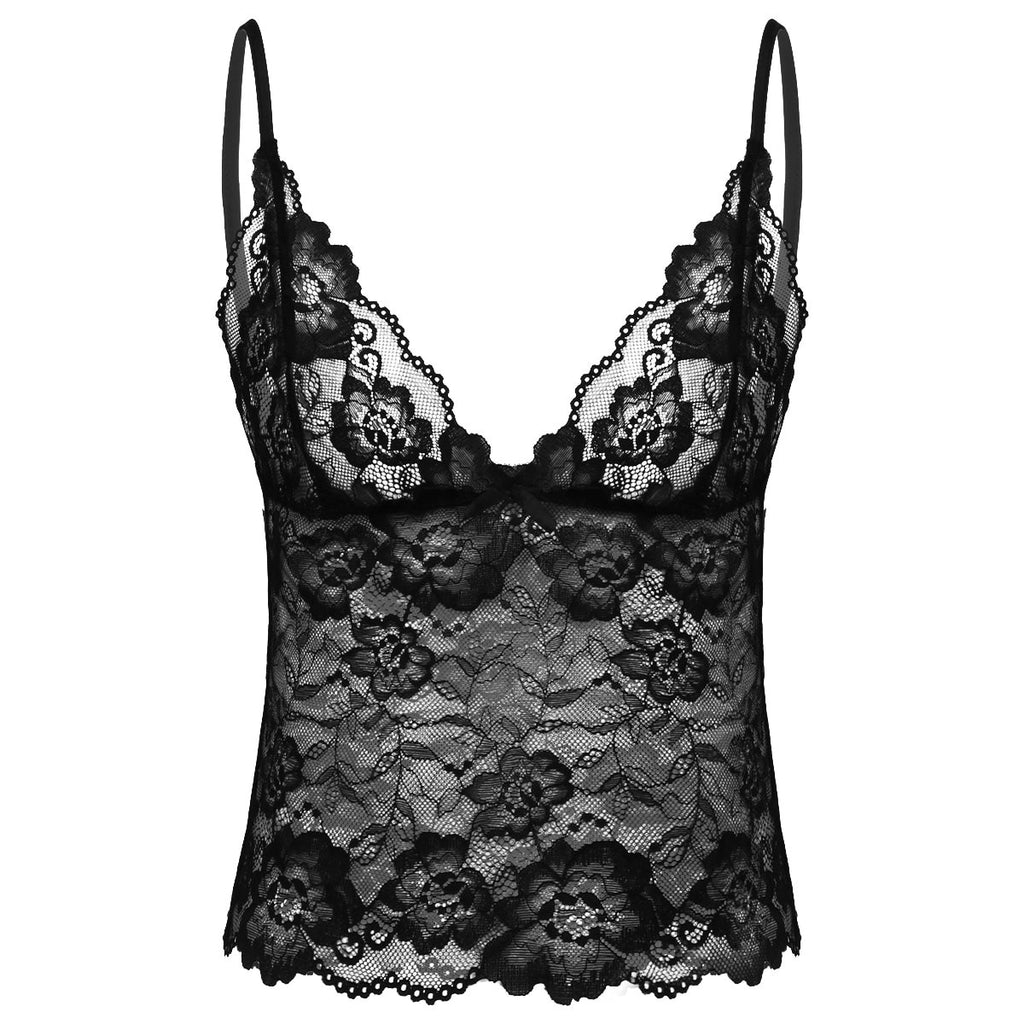 Lace Lingerie Camisole - Camisole - Twisted Jezebel