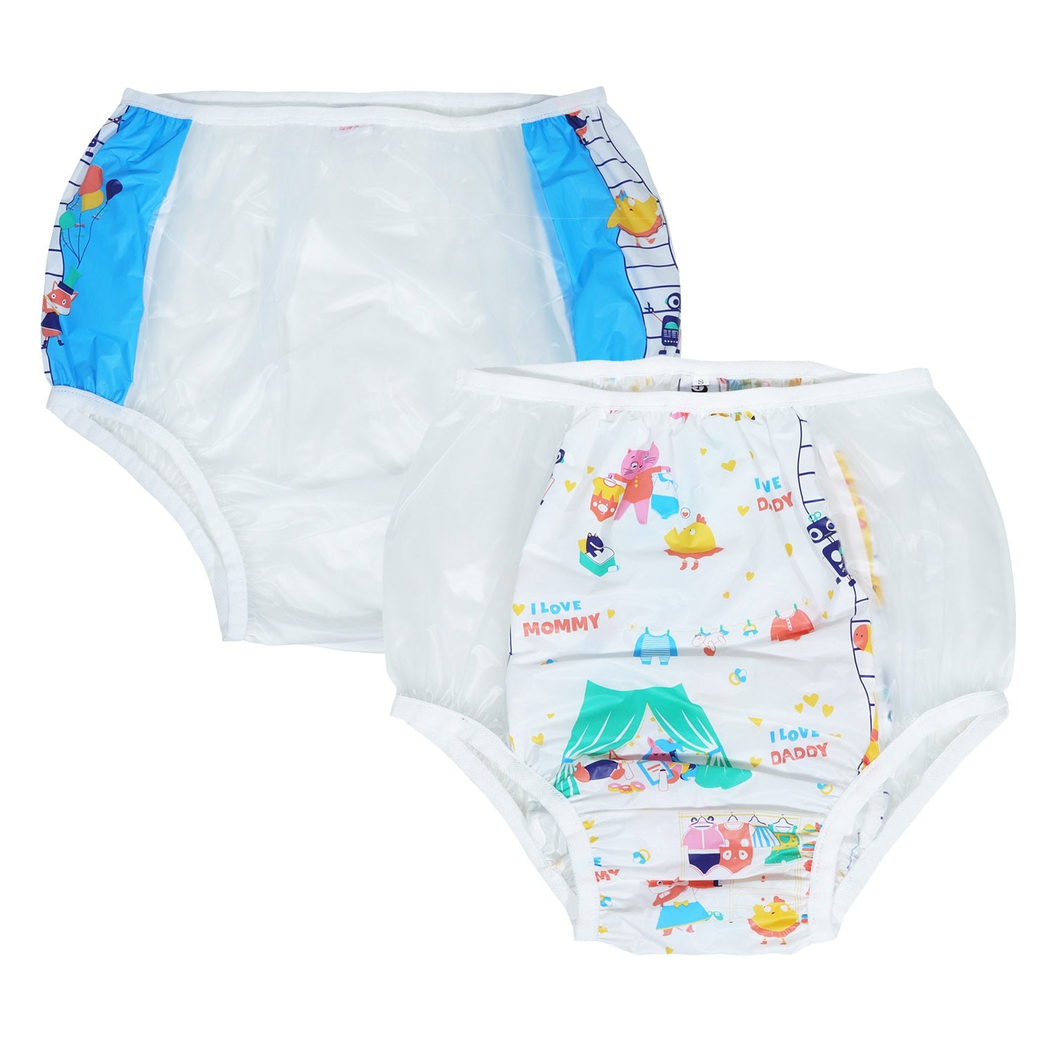 2 Dad-ables Reusable PVC Diapers - PVC Diapers - Twisted Jezebel