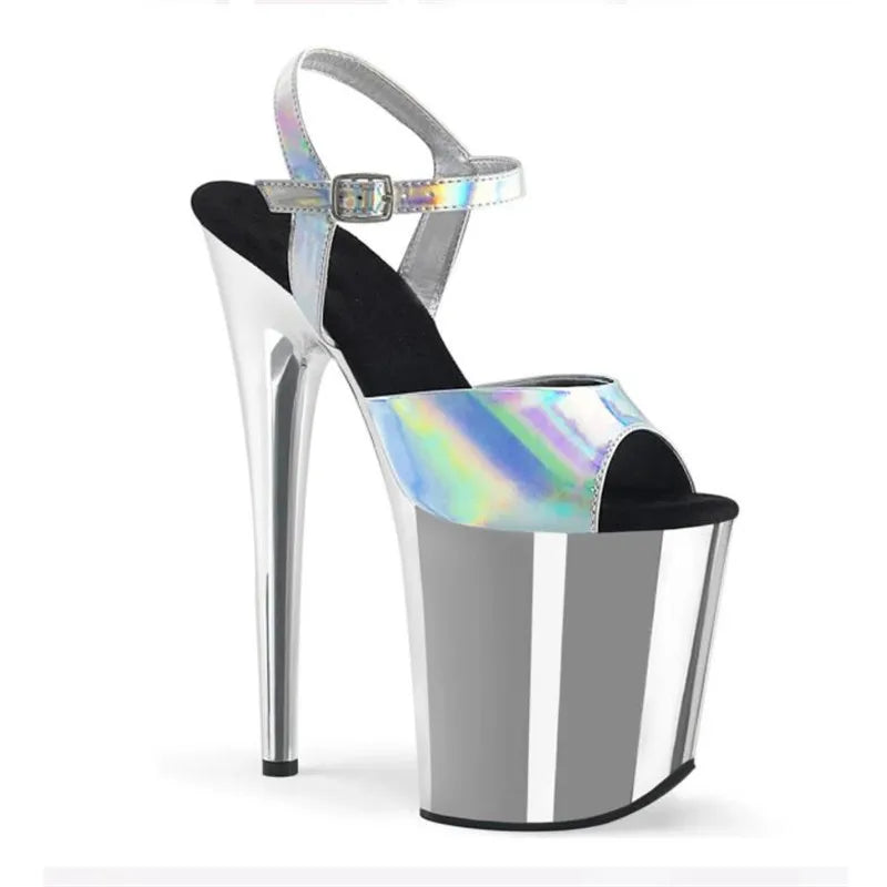 BBZs Iridescent Strapped Sissy Heals