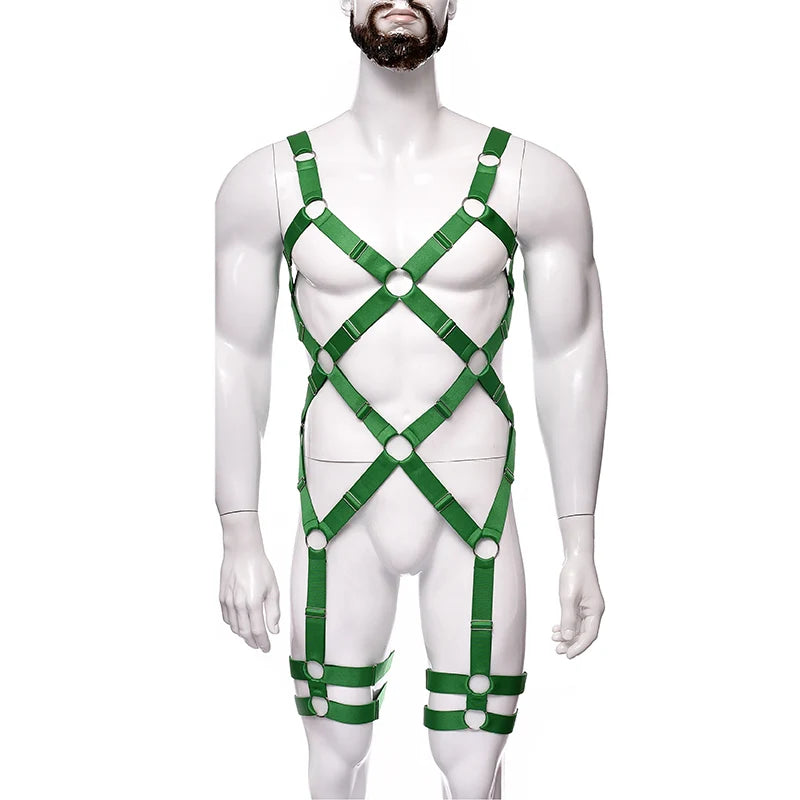 NUVO Men's Elastic Uni-Harness - Harness - Twisted Jezebel
