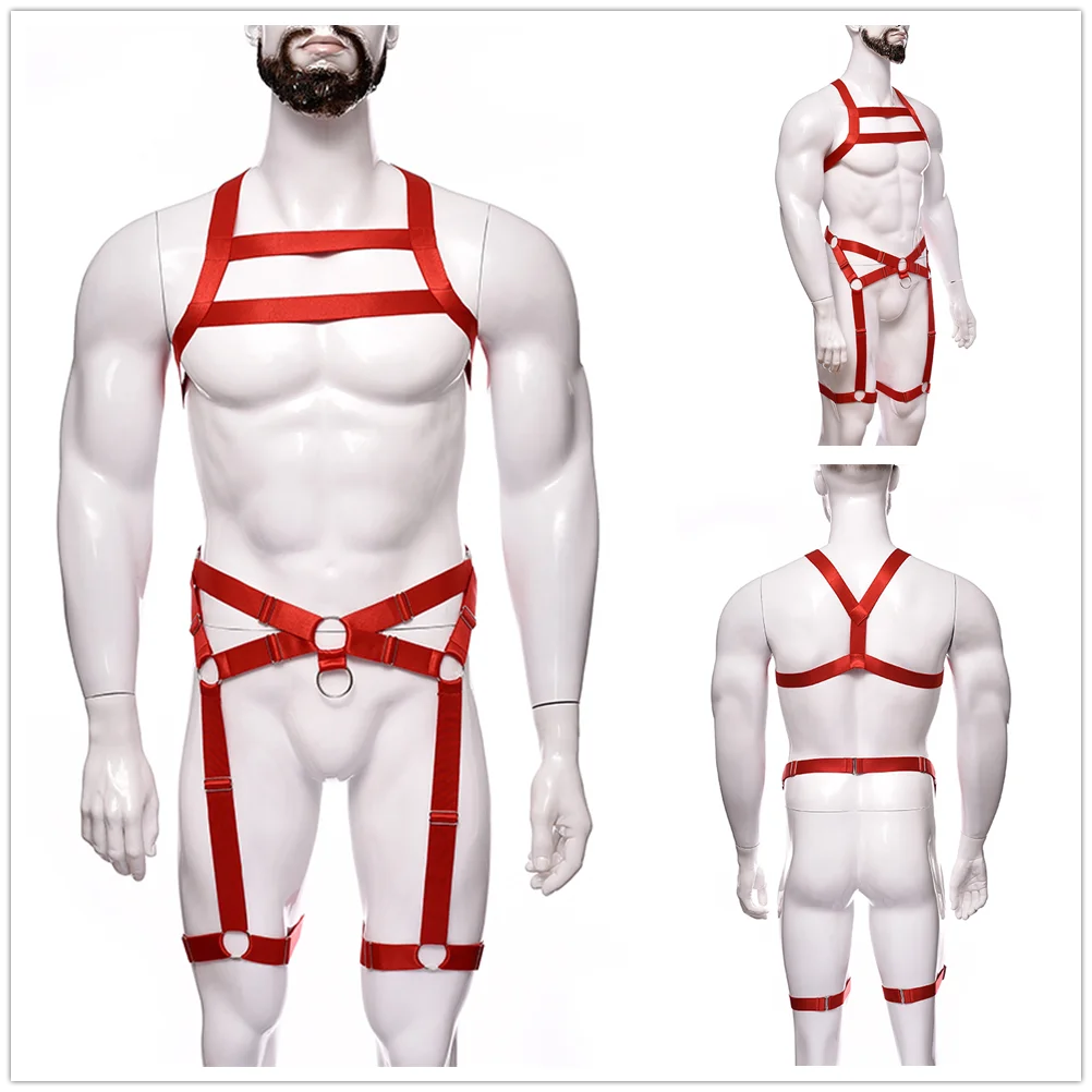 NUVO Men's Elastic Harness & Garter - Harness - Twisted Jezebel