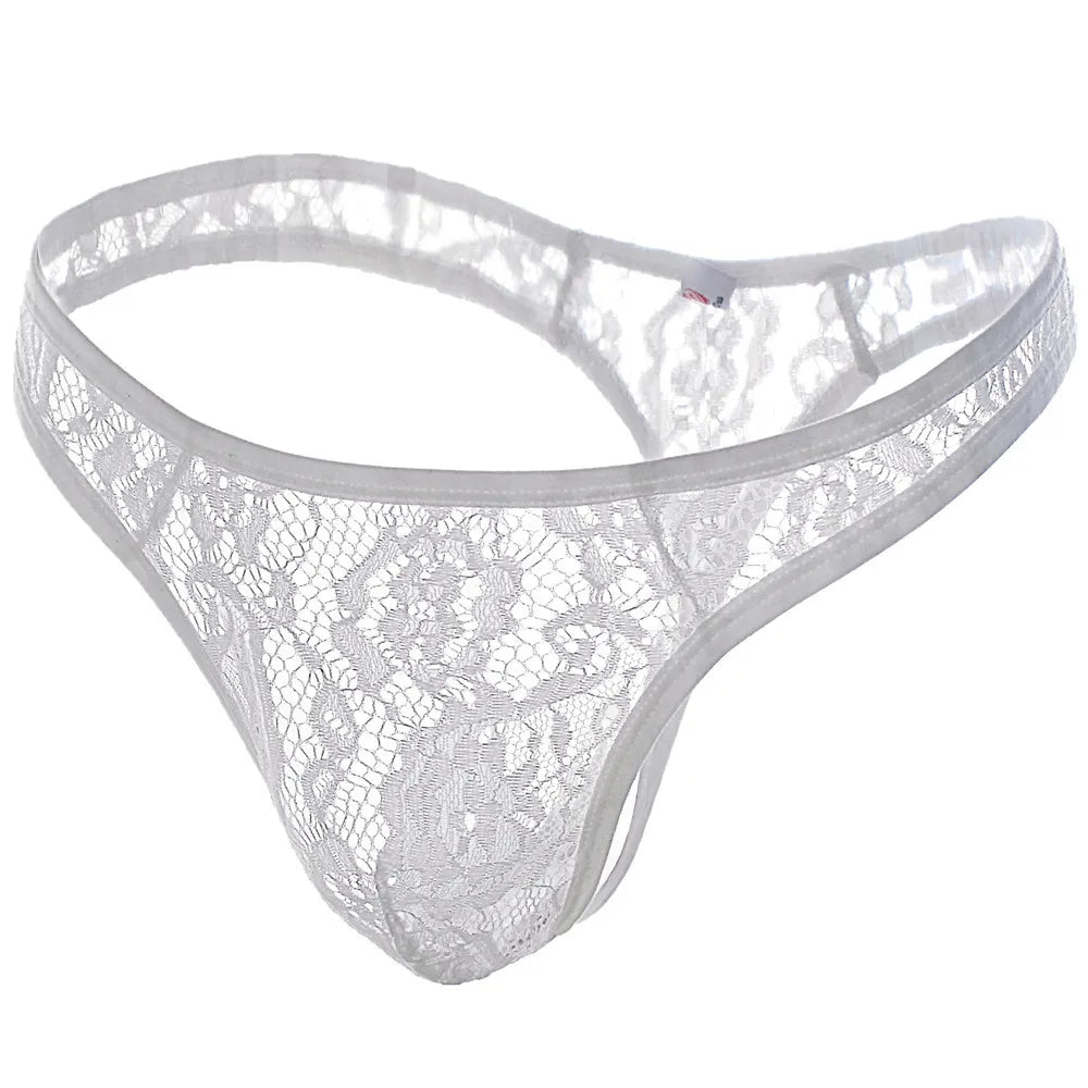 Lace Thong Pouch - Panties - Twisted Jezebel