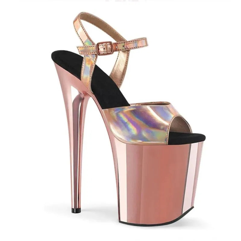 BBZs Iridescent Strapped Sissy Heals