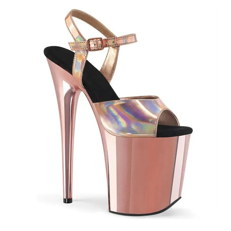 BBZs Iridescent Strapped Sissy Heals