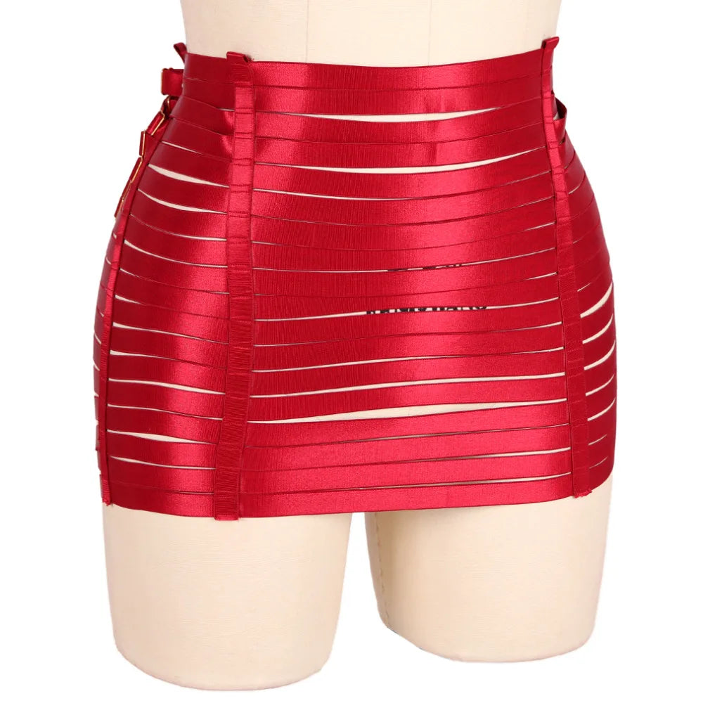 NUVO Elastic Sissy Skirt - Garter - Twisted Jezebel