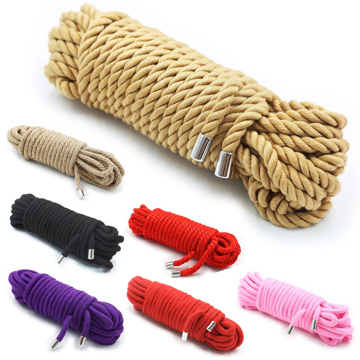 Shibari Silk or Cotton Binding Rope (5/10/20m): Level I