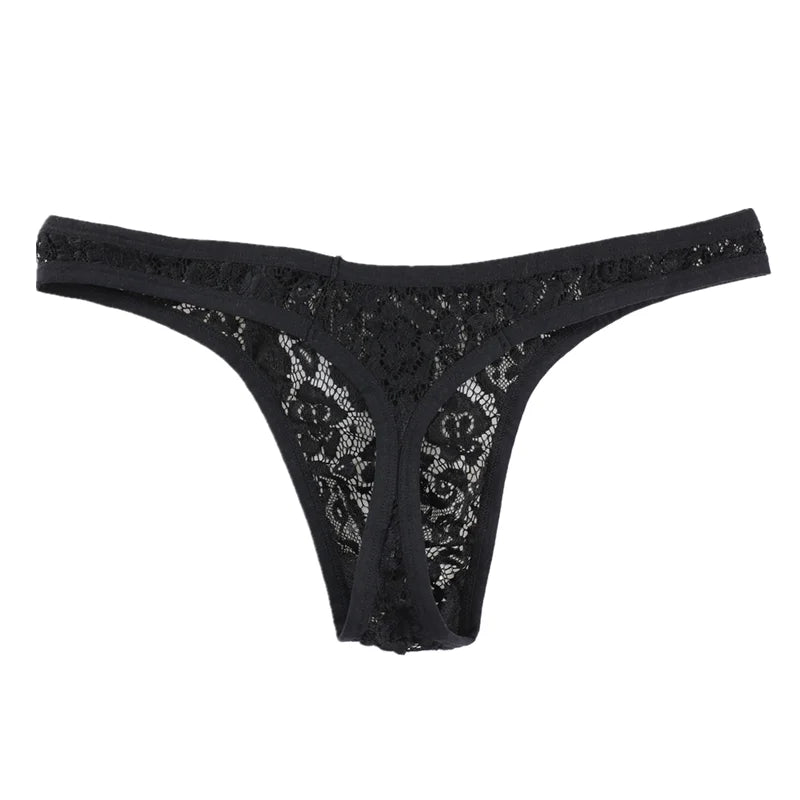 Lace Thong Pouch - Panties - Twisted Jezebel