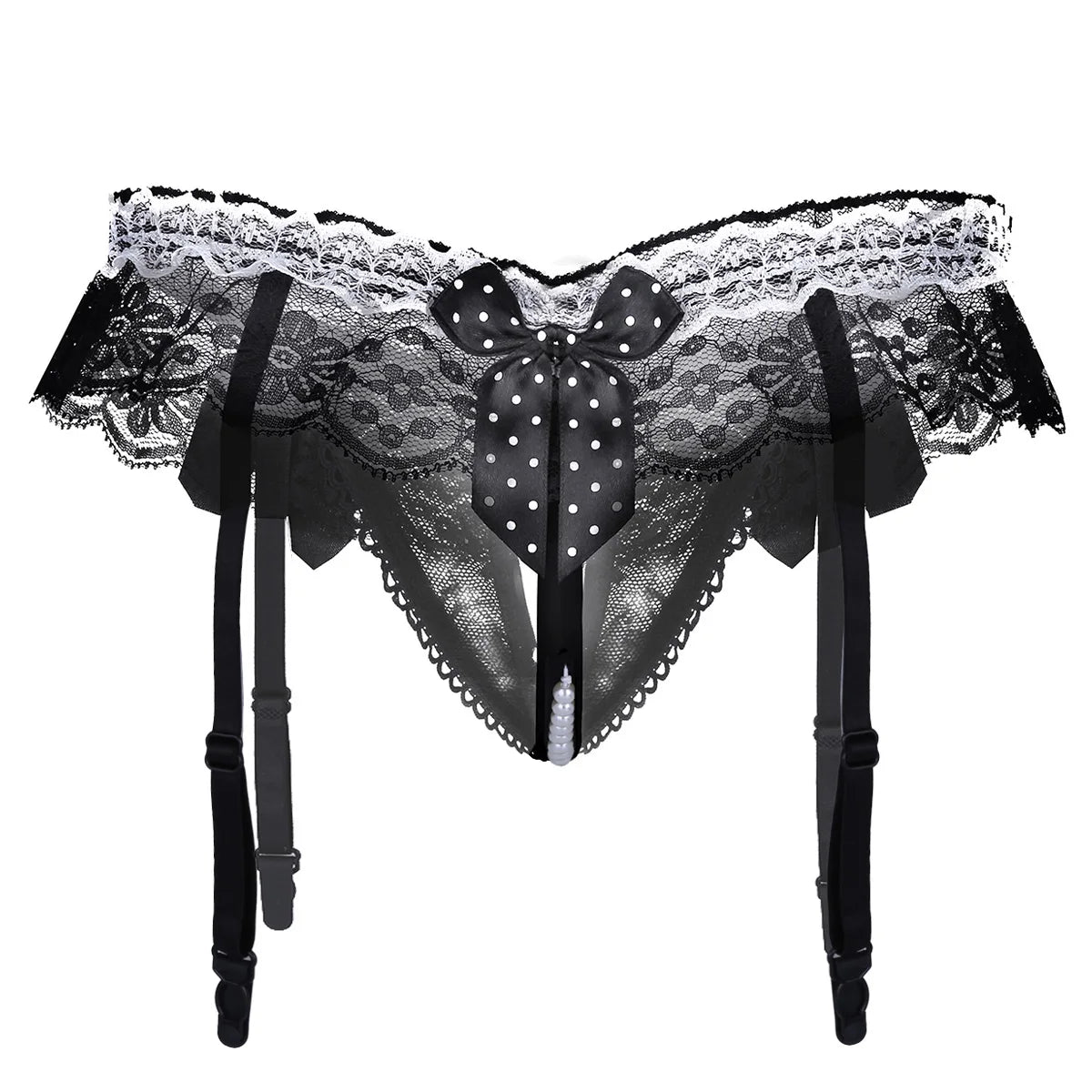 Sissy Lace Crotchless Panties - Lingerie - Twisted Jezebel