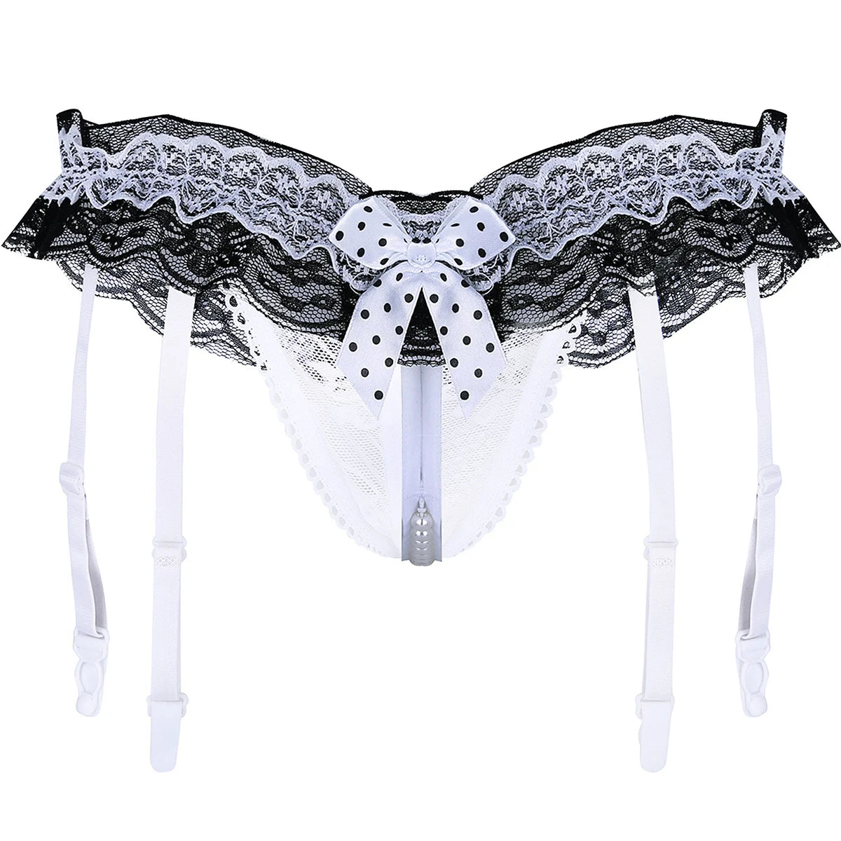 Sissy Lace Crotchless Panties - Lingerie - Twisted Jezebel
