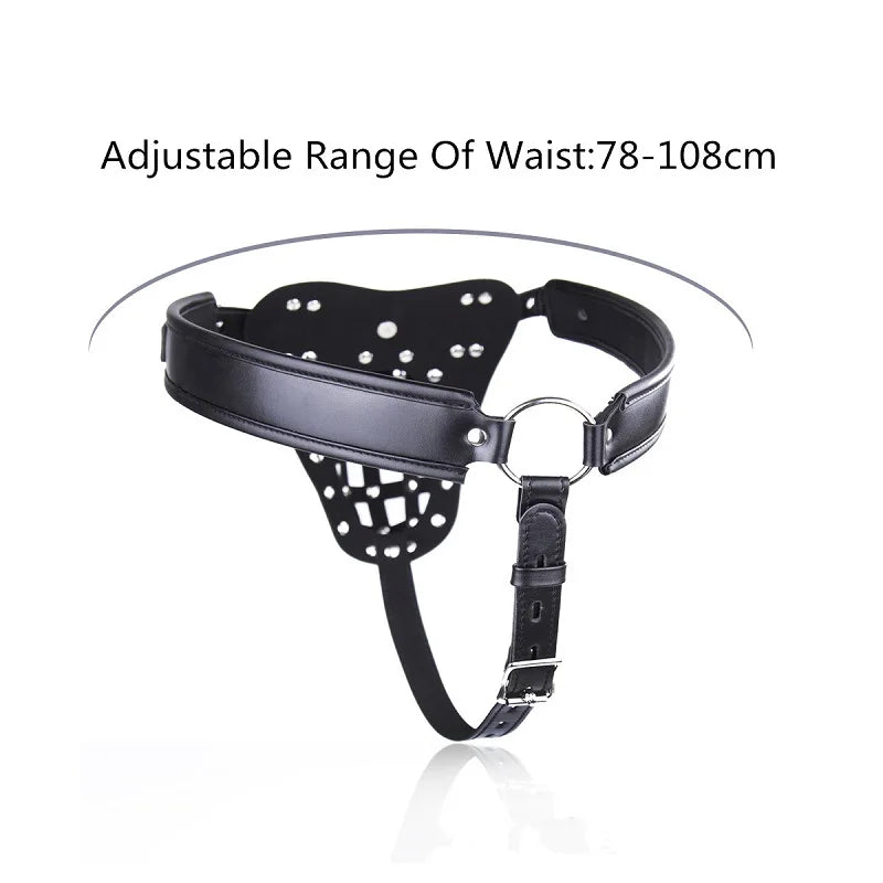 Synth Leather Chastity Harness