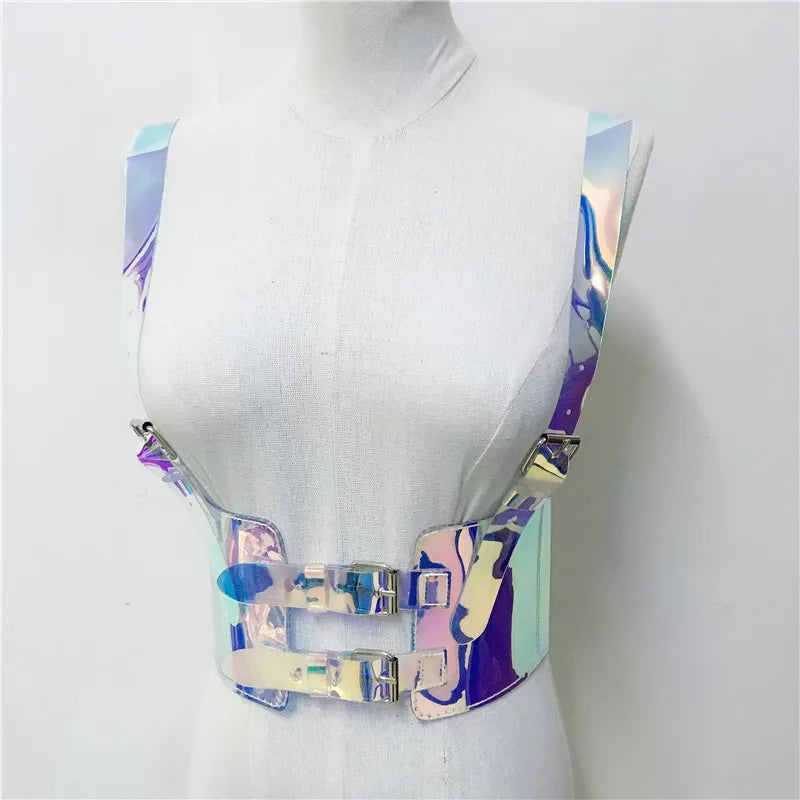 Steamsissy Crystal Holographic Bustier