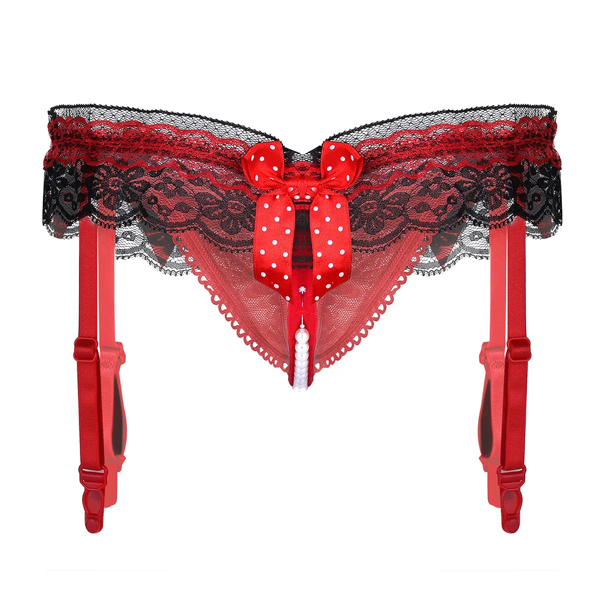 Sissy Lace Crotchless Panties - Lingerie - Twisted Jezebel