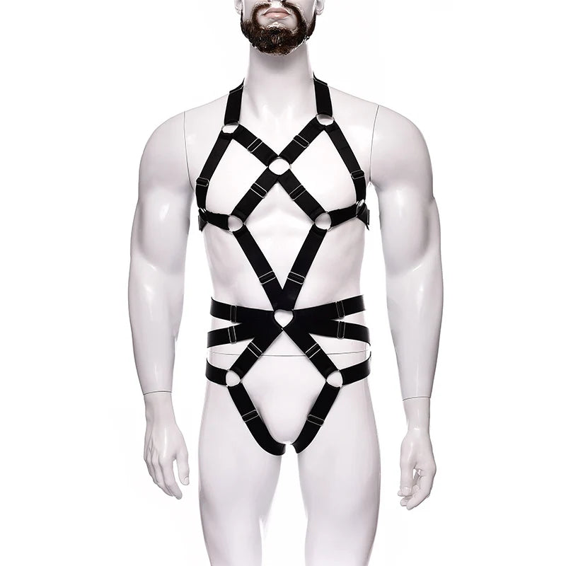 NUVO Men's Elastic Uni-Harness - Harness - Twisted Jezebel