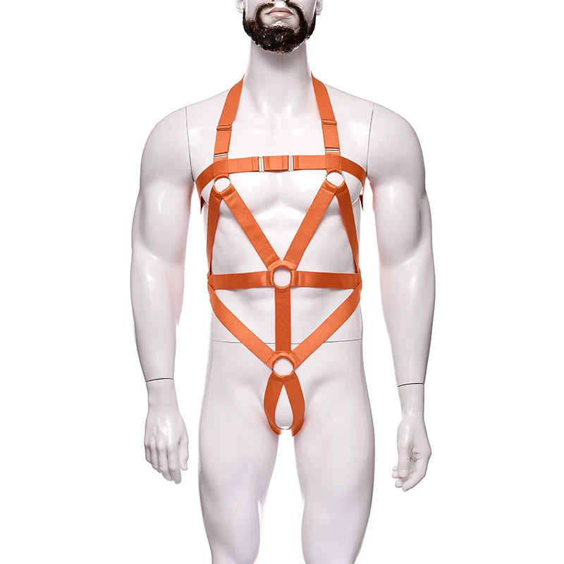 NUVO Men's Elastic Uni-Harness - Harness - Twisted Jezebel